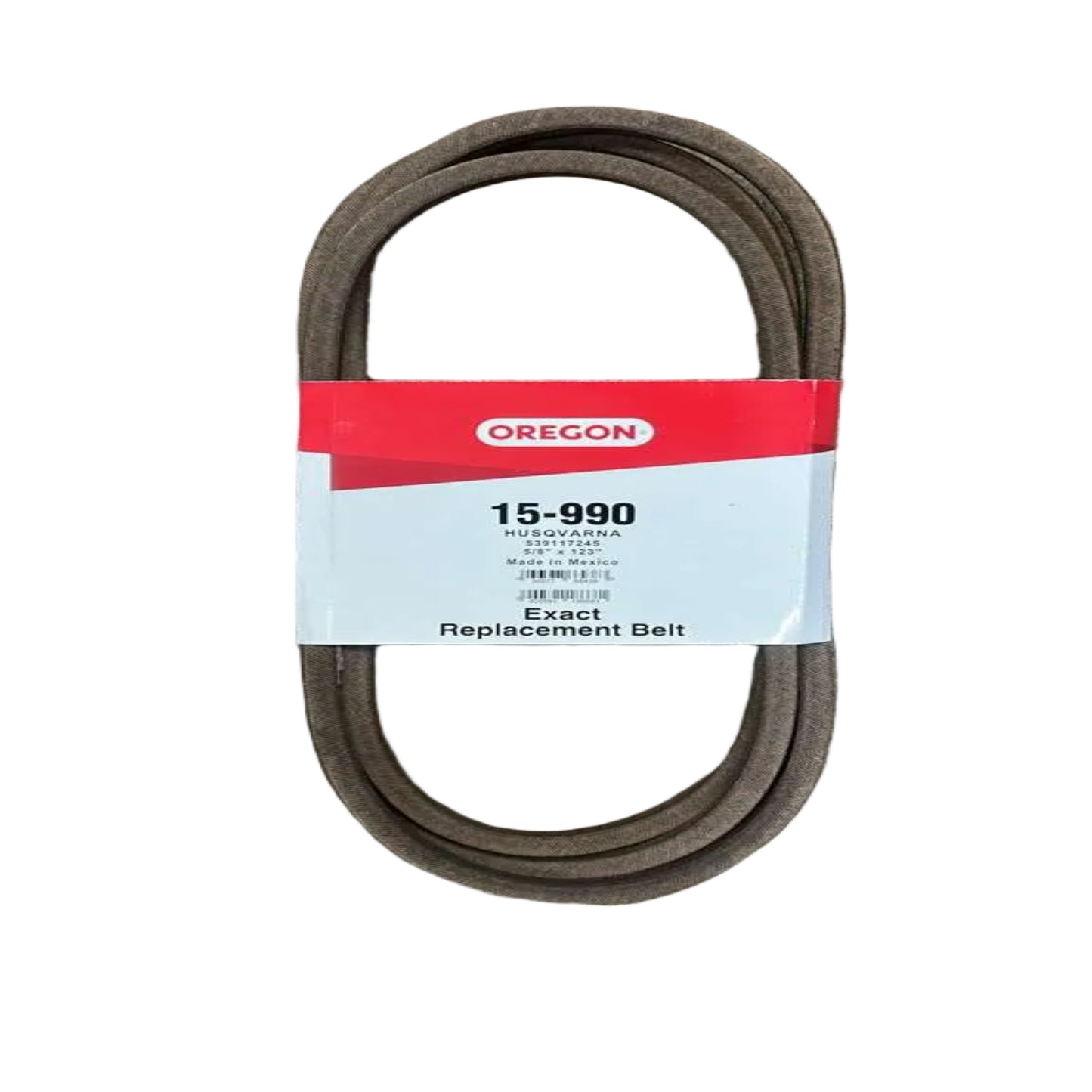 OREGON 15-990 BELT, HUSQVARNA 539117245, 5/8 X 123 Replacement Part for Husqvarna, 539117245
