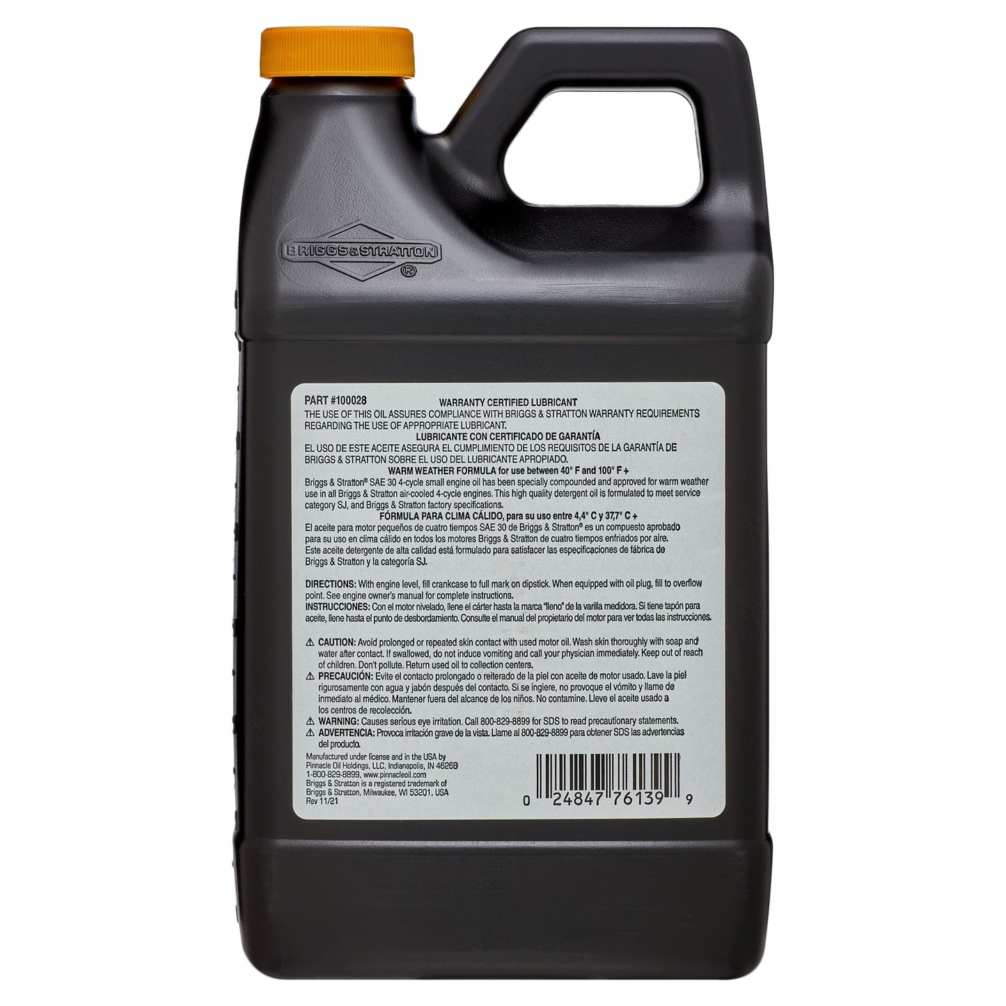 Briggs & Stratton 4-Cycle 48 oz Oil SAE-30 for Small Engines